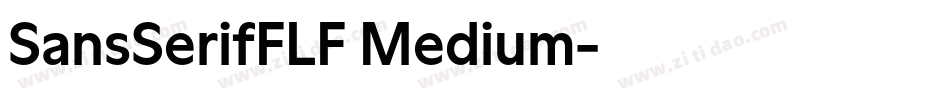 SansSerifFLF Medium字体转换